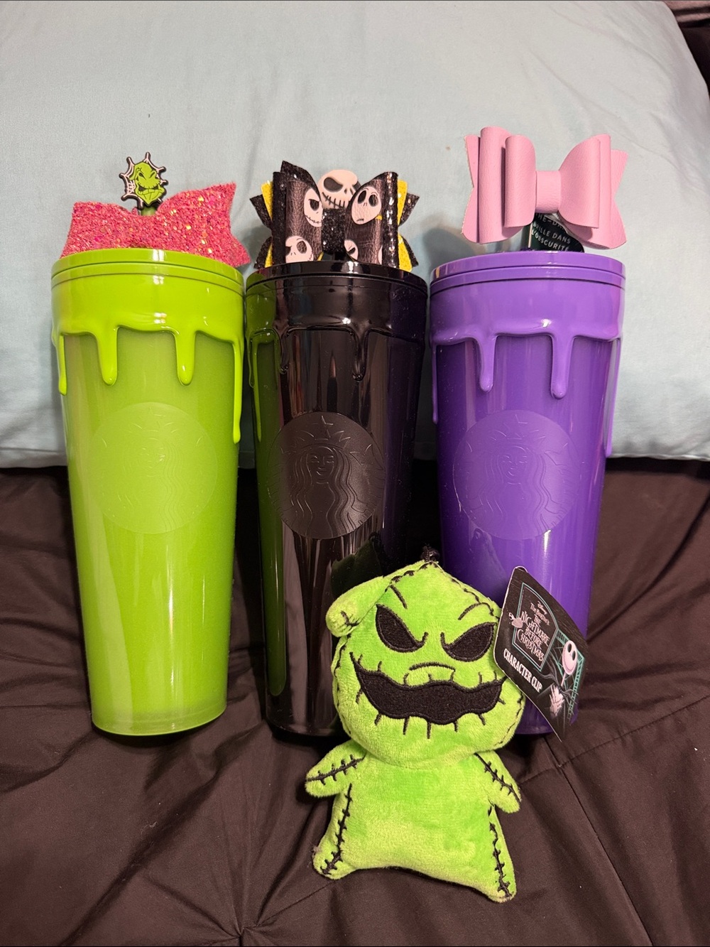 Starbucks Drip Tumblers — Lime Green, Black & Purple
